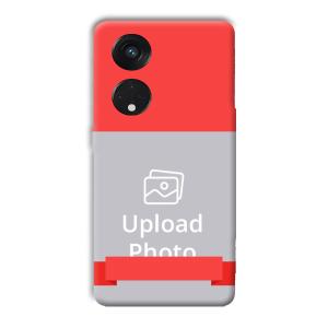 Red Design Customized Printed Back Cover for Oppo Reno8 T 5G