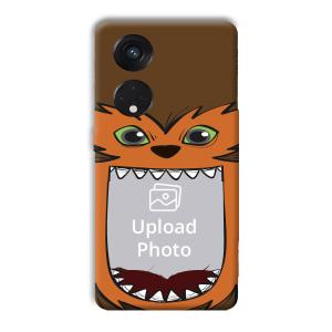 Monkey Monster Customized Printed Back Cover for Oppo Reno8 T 5G