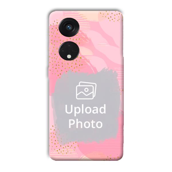 Sparkly Pink Customized Printed Back Cover for Oppo Reno8 T 5G