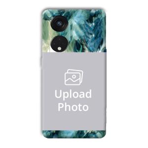 Peacock's Feathers Customized Printed Back Cover for Oppo Reno8 T 5G