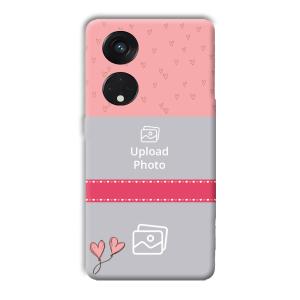 Pinkish Design Customized Printed Back Cover for Oppo Reno8 T 5G