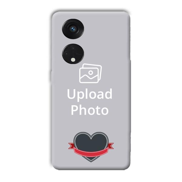 Heart Customized Printed Back Cover for Oppo Reno8 T 5G