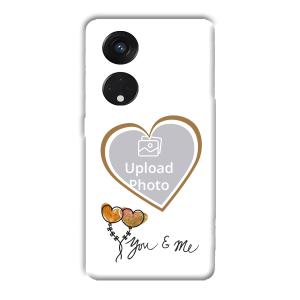 You & Me Customized Printed Back Cover for Oppo Reno8 T 5G