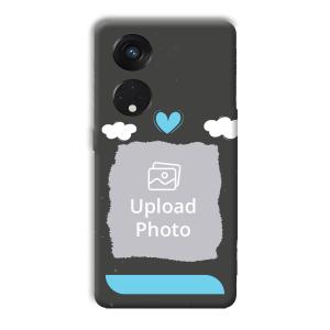 Love & Clouds Customized Printed Back Cover for Oppo Reno8 T 5G