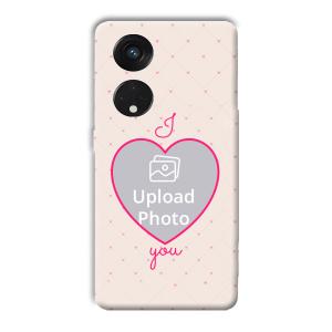 I Love You Customized Printed Back Cover for Oppo Reno8 T 5G