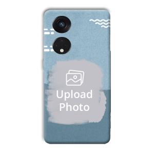 Waves Customized Printed Back Cover for Oppo Reno8 T 5G