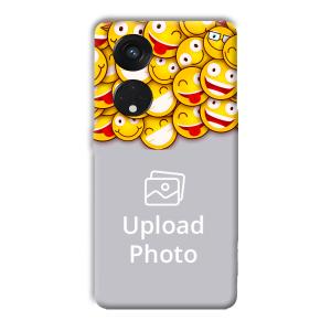 Emojis Customized Printed Back Cover for Oppo Reno8 T 5G