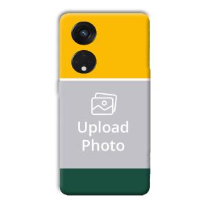 Yellow Green Customized Printed Back Cover for Oppo Reno8 T 5G