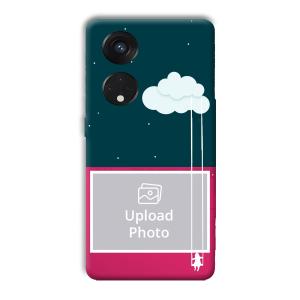 On The Clouds Customized Printed Back Cover for Oppo Reno8 T 5G