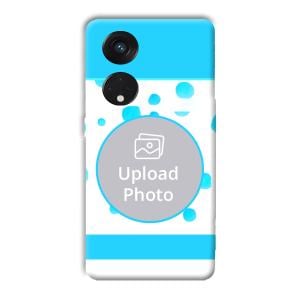 Bluish Customized Printed Back Cover for Oppo Reno8 T 5G