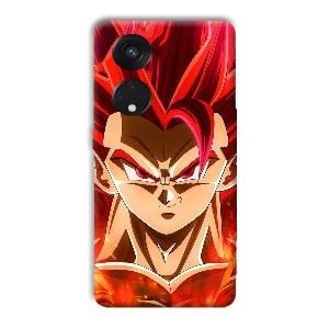 Goku Design Phone Customized Printed Back Cover for Oppo Reno8 T 5G