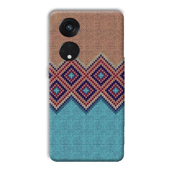 Fabric Design Phone Customized Printed Back Cover for Oppo Reno8 T 5G