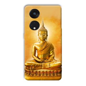 Golden Buddha Phone Customized Printed Back Cover for Oppo Reno8 T 5G