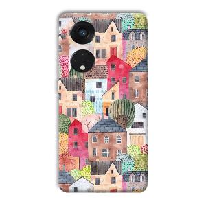 Colorful Homes Phone Customized Printed Back Cover for Oppo Reno8 T 5G