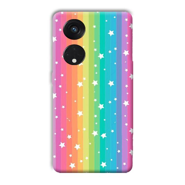 Starry Pattern Phone Customized Printed Back Cover for Oppo Reno8 T 5G