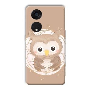 Owlet Phone Customized Printed Back Cover for Oppo Reno8 T 5G