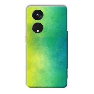 Green Pattern Phone Customized Printed Back Cover for Oppo Reno8 T 5G