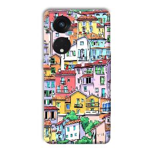 Colorful Alley Phone Customized Printed Back Cover for Oppo Reno8 T 5G