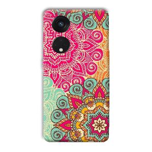 Floral Design Phone Customized Printed Back Cover for Oppo Reno8 T 5G