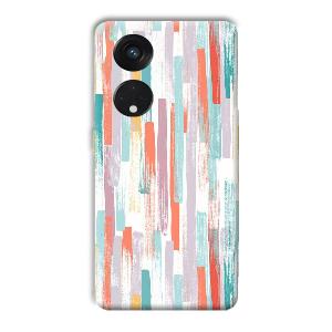 Light Paint Stroke Phone Customized Printed Back Cover for Oppo Reno8 T 5G