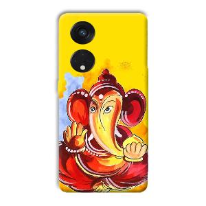 Ganesha Ji Phone Customized Printed Back Cover for Oppo Reno8 T 5G