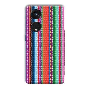 Fabric Pattern Phone Customized Printed Back Cover for Oppo Reno8 T 5G
