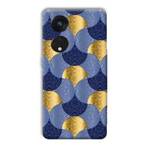 Semi Circle Designs Phone Customized Printed Back Cover for Oppo Reno8 T 5G