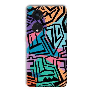 Patterns Phone Customized Printed Back Cover for Oppo Reno8 T 5G