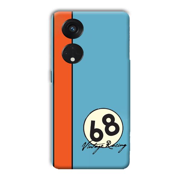 Vintage Racing Phone Customized Printed Back Cover for Oppo Reno8 T 5G