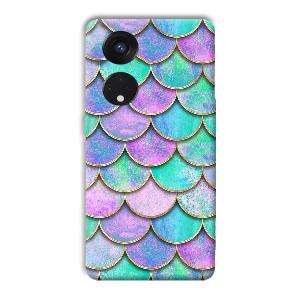 Mermaid Design Phone Customized Printed Back Cover for Oppo Reno8 T 5G