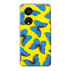 Butterflies Phone Customized Printed Back Cover for Oppo Reno8 T 5G