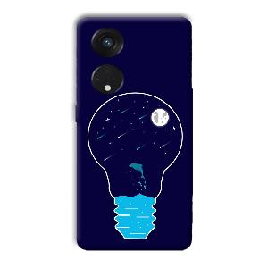Night Bulb Phone Customized Printed Back Cover for Oppo Reno8 T 5G