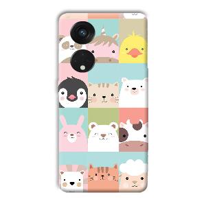 Kittens Phone Customized Printed Back Cover for Oppo Reno8 T 5G