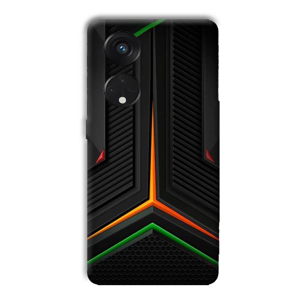 Black Design Phone Customized Printed Back Cover for Oppo Reno8 T 5G