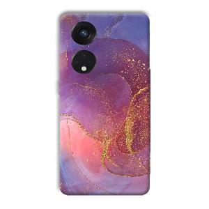 Sparkling Marble Phone Customized Printed Back Cover for Oppo Reno8 T 5G