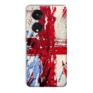 Red Cross Design Phone Customized Printed Back Cover for Oppo Reno8 T 5G