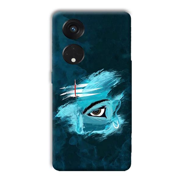 Shiva's Eye Phone Customized Printed Back Cover for Oppo Reno8 T 5G