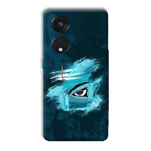 Shiva's Eye Phone Customized Printed Back Cover for Oppo Reno8 T 5G