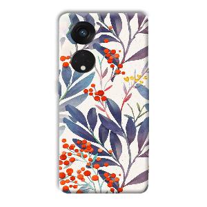 Cherries Phone Customized Printed Back Cover for Oppo Reno8 T 5G