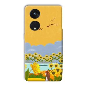 Girl in the Scenery Phone Customized Printed Back Cover for Oppo Reno8 T 5G