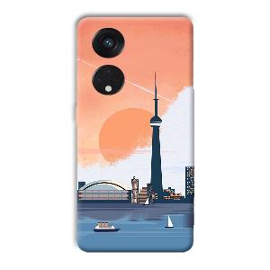 City Design Phone Customized Printed Back Cover for Oppo Reno8 T 5G