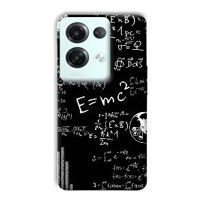 E is Equal To MC2 Phone Customized Printed Back Cover for Oppo Reno 8 Pro 5G