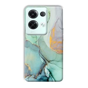 Green Marble Phone Customized Printed Back Cover for Oppo Reno 8 Pro 5G