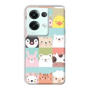 Kittens Phone Customized Printed Back Cover for Oppo Reno 8 Pro 5G