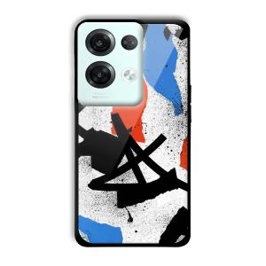 Abstract Graffiti Customized Printed Glass Back Cover for Oppo