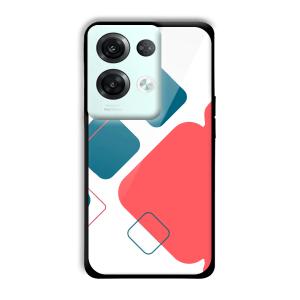 Abstract Squares Customized Printed Glass Back Cover for Oppo Reno 8 Pro 5G
