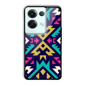 Arrows Abstract Customized Printed Glass Back Cover for Oppo
