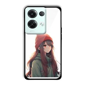 Little Girl Customized Printed Glass Back Cover for Oppo