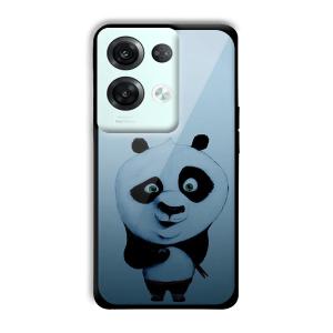 Cute Panda Customized Printed Glass Back Cover for Oppo