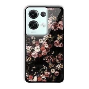 Flowers Customized Printed Glass Back Cover for Oppo Reno 8 Pro 5G
